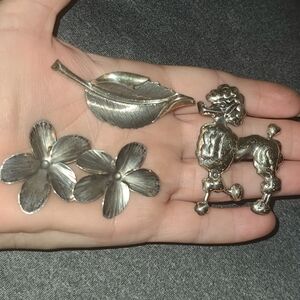 Vintage Sterling 925 Brooch Lot